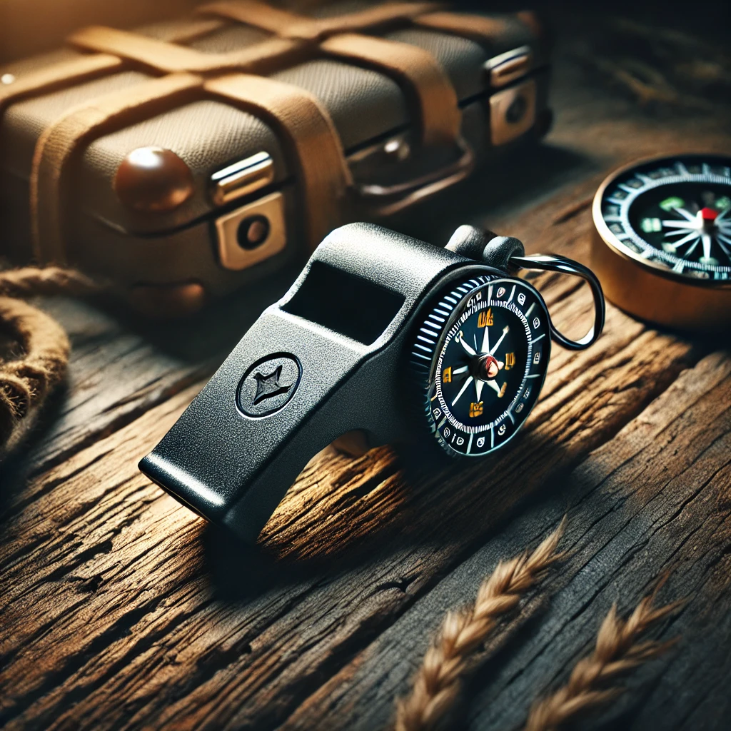 Emergency Whistle with Compass - PIONOMAD